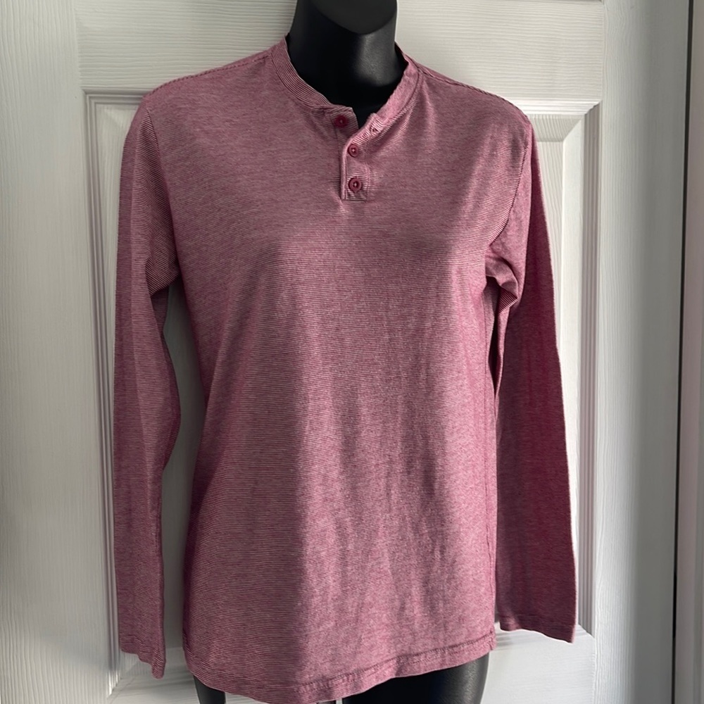 Striped long sleeve three button The Rail tshirt XS